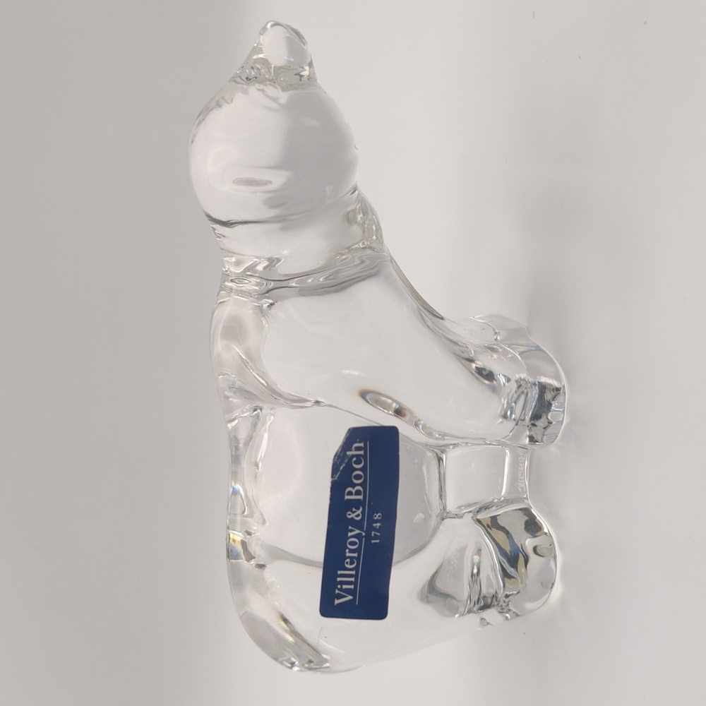 Villeroy & Boch Crystal Glass Bear Figurine/Paperweight